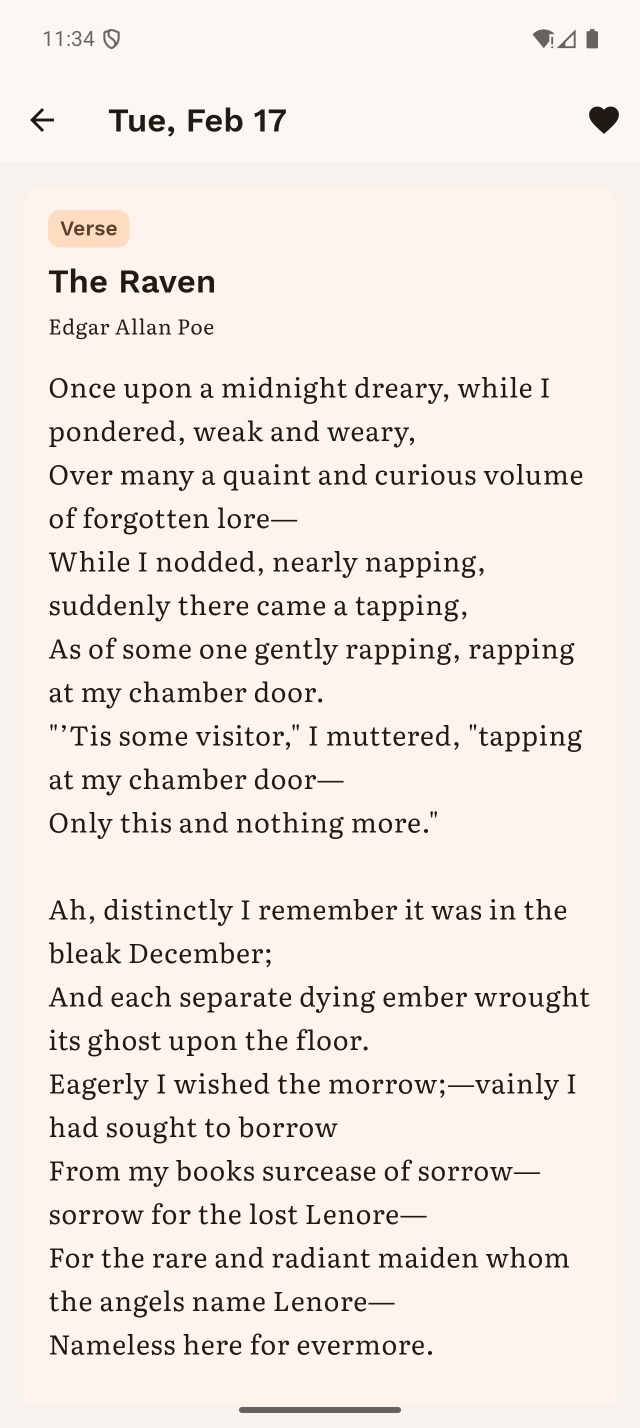 InkBit full reading view showing a passage in a quiet layout